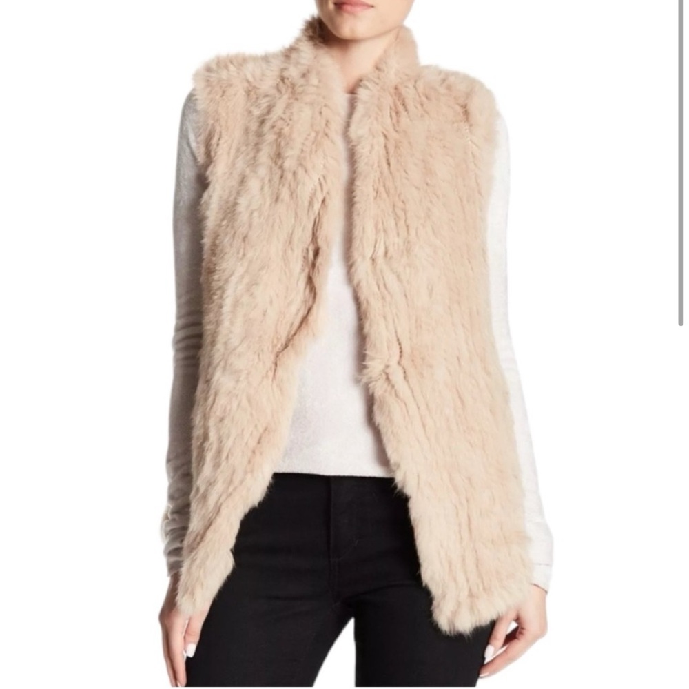 Love Token Rabbit Fur Vest Small - Picture 2 of 7